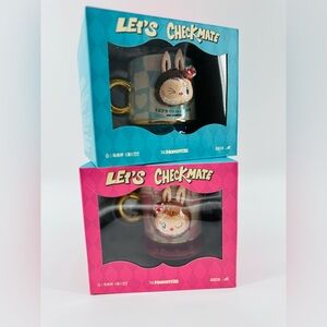THE MONSTERS Let's Checkmate Series-Mug PINK AND BLUE Mugs New in Box